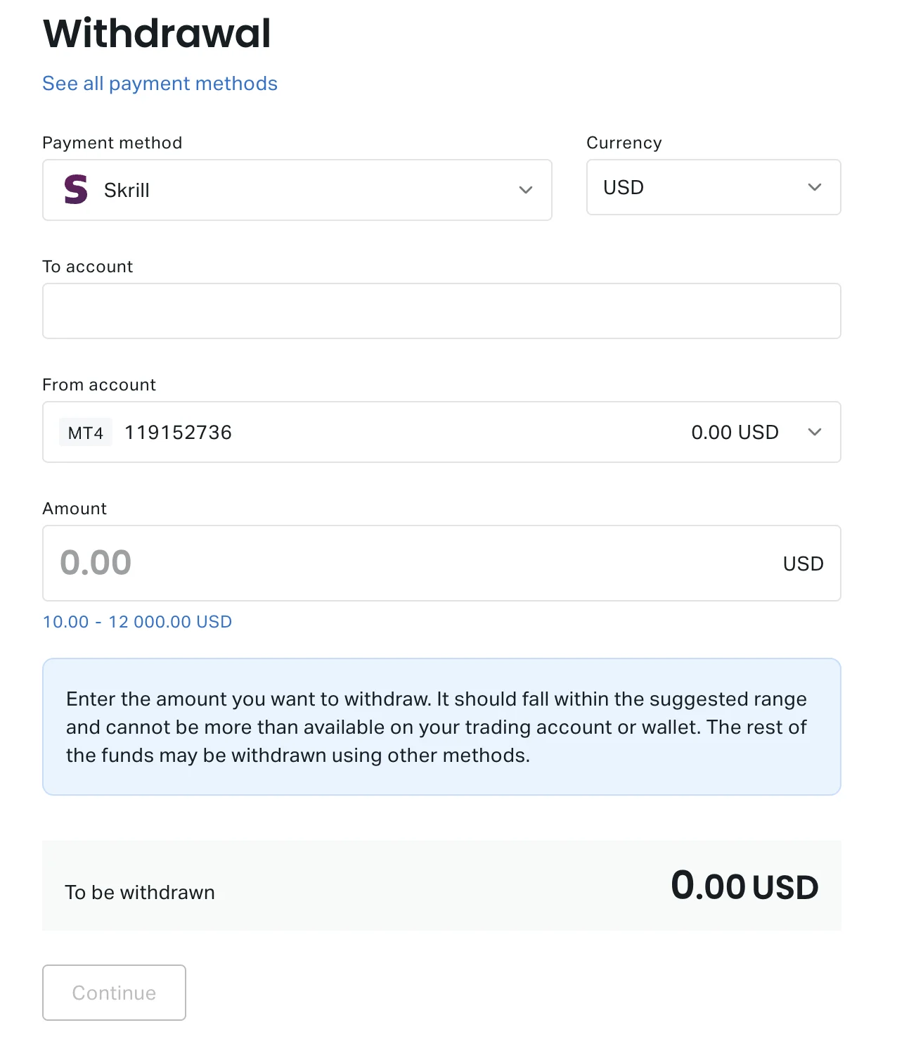 How to withdraw money from your Exness account